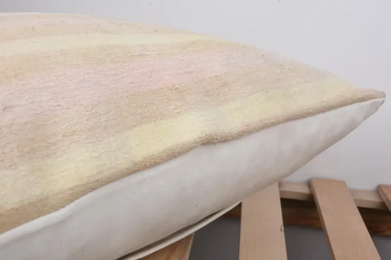 Boho Pillow Sham Cover, Pillow Case, Neutral Throw Cushion, 16x24 White Cushion, Vintage Pillow, Interior Designer Pillow, Cozy Throw Cushion Case - 7