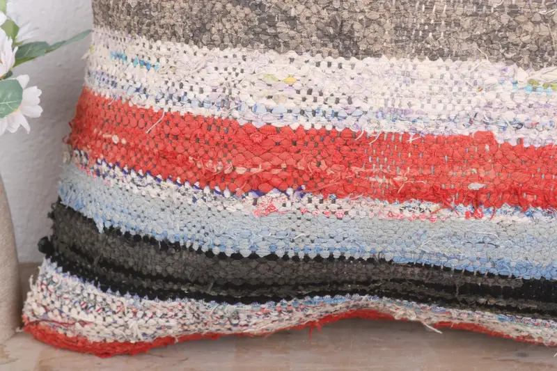 Pillow for Sofa, Sustainable Pillow Sham, Southwestern Pillow Case, Vintage Kilim Throw Pillow, 18x18 Red Pillow Sham, Pillow for Couch, Pillow Sham - 3