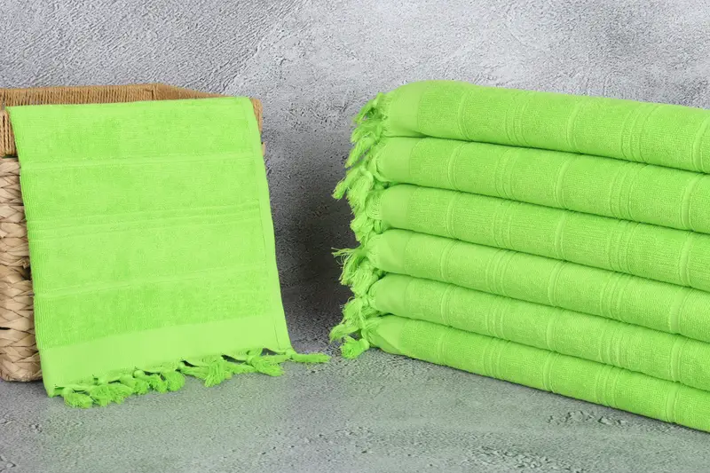 Personalized Hand Towel, Towel With Name, Guest Towel, 40x18 Cotton Striped Terry Towel, Bathroom Hand Towel, Turkish Tea Towel, Small Bath Towels - 3