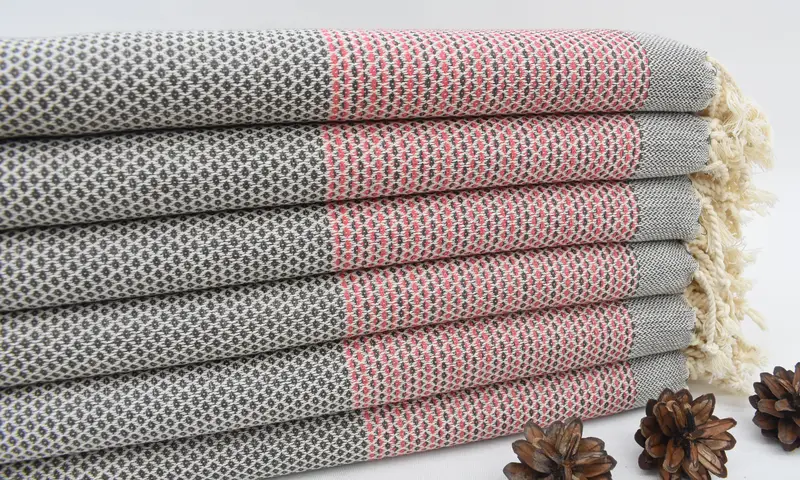 Birthday Gift, 70x40 Cotton Geometric Towel, Large Beach Towel Personalized, Best Beach Towel, Turkish towel, Towel With Name, Personalized Gifts - 1