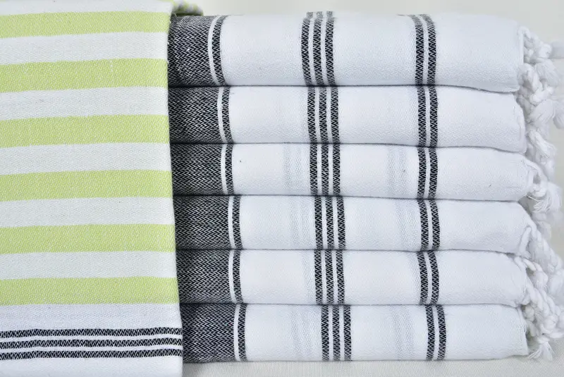 Organic Turkish towel, 70x40 Cotton Striped Towel, Custom Bath Towel, Housewarming Gift, Merry Christmas Gifts, Spa Gift Towel, Custom Wedding Gifts - 1
