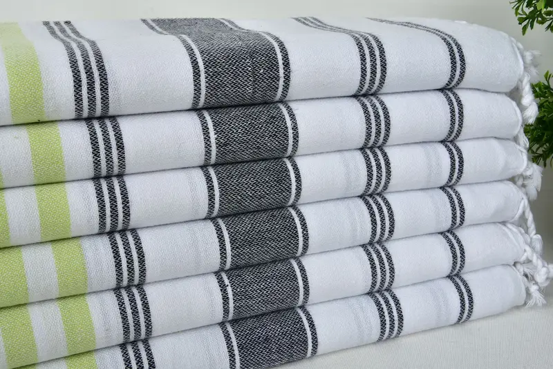 Organic Turkish towel, 70x40 Cotton Striped Towel, Custom Bath Towel, Housewarming Gift, Merry Christmas Gifts, Spa Gift Towel, Custom Wedding Gifts - 3