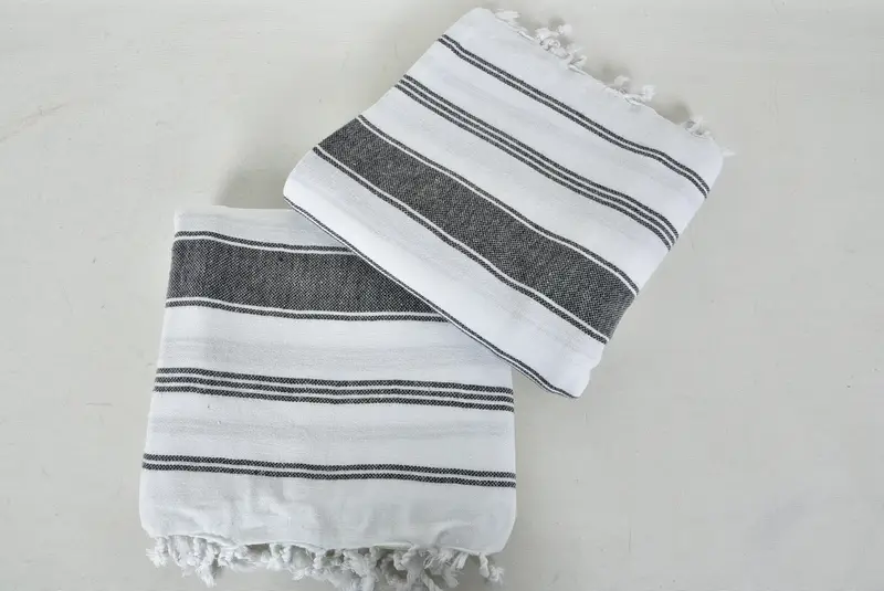 Organic Turkish towel, 70x40 Cotton Striped Towel, Custom Bath Towel, Housewarming Gift, Merry Christmas Gifts, Spa Gift Towel, Custom Wedding Gifts - 6