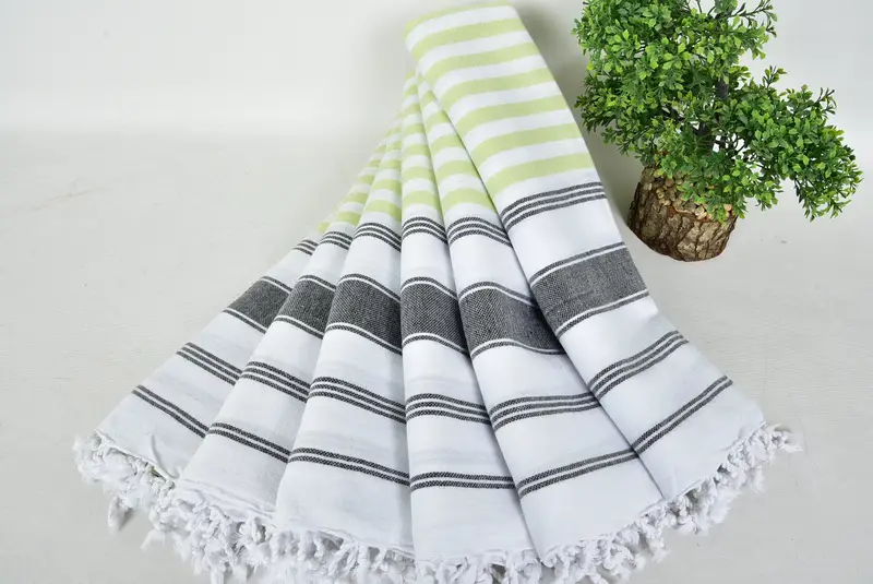 Organic Turkish towel, 70x40 Cotton Striped Towel, Custom Bath Towel, Housewarming Gift, Merry Christmas Gifts, Spa Gift Towel, Custom Wedding Gifts - 4