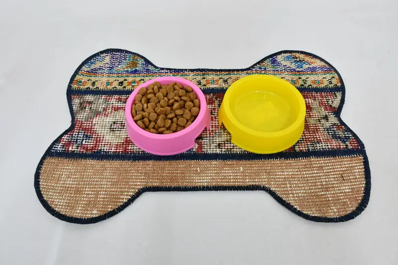 Kırmızı ve Turuncu Dokuma Ped, Dayanıklı Evcil Hayvan Matı