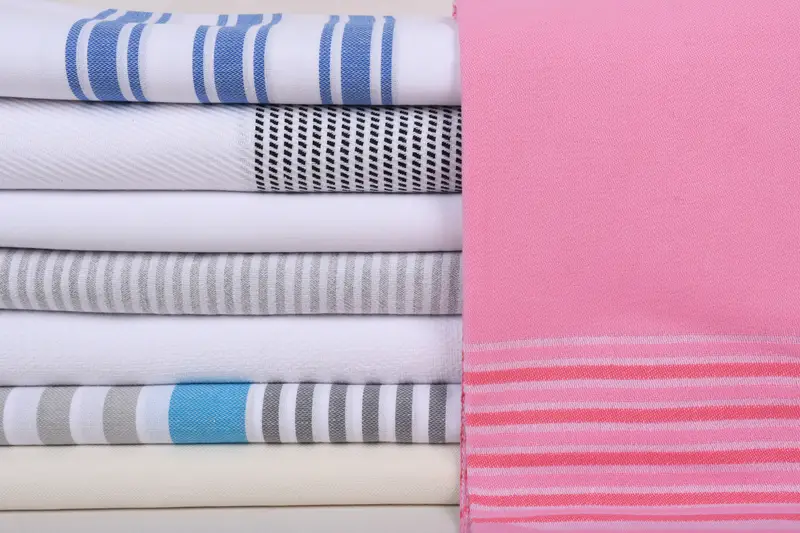 Wedding Gift Ideas, Personalized Beach Towel, Personalized Bridesmaid Gift, Organic Turkish towel, Hammam Towel USA, 70x40 Cotton Set of 8 Towel - 1