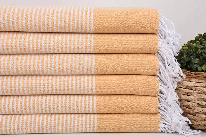 Turkish Towel Beach, Organic cotton Turkish peshtemal towel, Peshtemal Towel, Maid Of Honor Gift, 70x40 Cotton Striped Towel, Monogram Beach Towel - 2