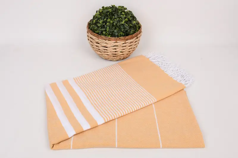 Turkish Towel Beach, Organic cotton Turkish peshtemal towel, Peshtemal Towel, Maid Of Honor Gift, 70x40 Cotton Striped Towel, Monogram Beach Towel - 4