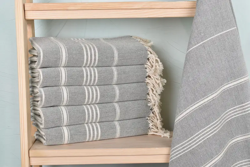 Travel towel, Monogram Towels, Birthday Gift, Quick-Dry Beach Towel, Monogrammed Turkish Towel, 70x40 Cotton Striped Towel, Large Turkish Towel - 2