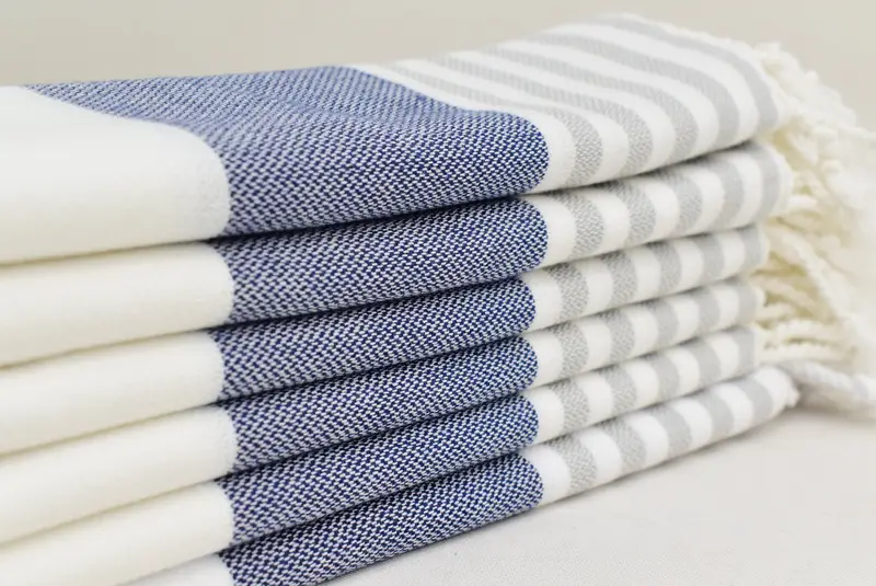 40x24 Cotton Striped Towel, Home Decor Towel, Wedding Gift Kitchen Towel, Personalized Dish Towel, Small Bath Towels, Monogram Kitchen Towel - 3
