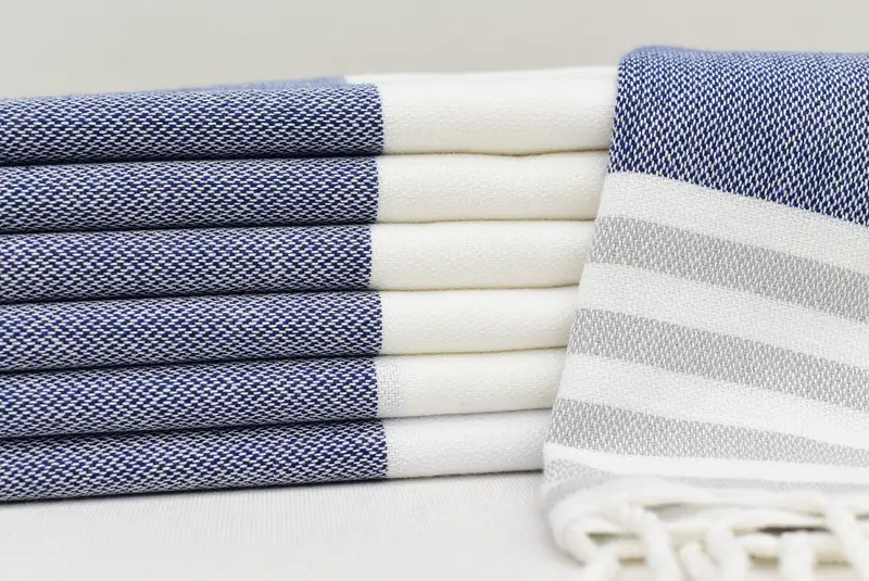 40x24 Cotton Striped Towel, Home Decor Towel, Wedding Gift Kitchen Towel, Personalized Dish Towel, Small Bath Towels, Monogram Kitchen Towel - 2