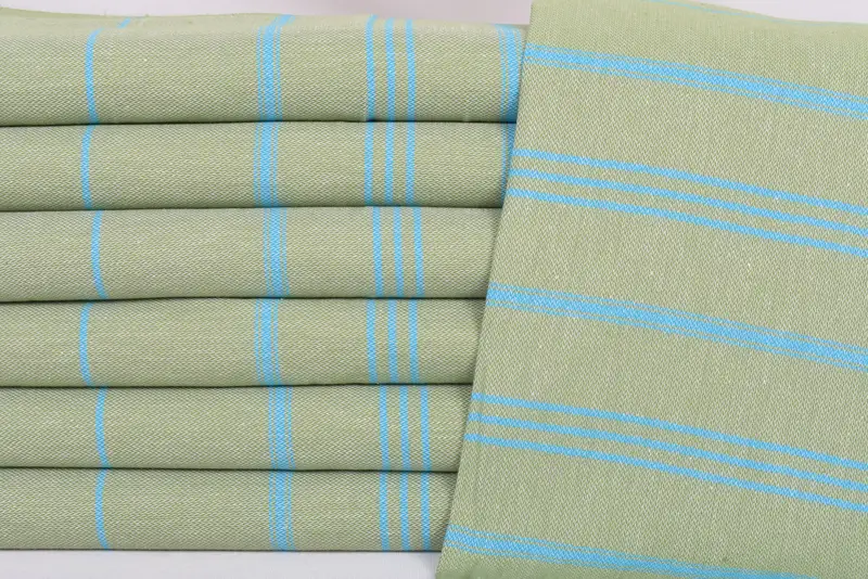 Türk çay havlu, erkek arkadaş hediyesi, kişiselleştirilmiş el havlu, 40x24 pamuklu çizgili havlu, nedime hediyesi, iyilik için düğün, monogramlı el havlu - 2