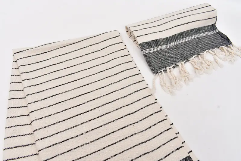 Wedding Shower Gift, 40x22 Cotton Striped Towel, Personalized Gifts, Personalized Kitchen Towel, Kitchen Towel, Housewarming Gift, Decorative Towel - 7