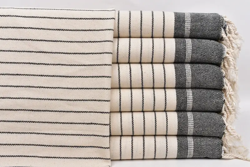 Wedding Shower Gift, 40x22 Cotton Striped Towel, Personalized Gifts, Personalized Kitchen Towel, Kitchen Towel, Housewarming Gift, Decorative Towel - 1