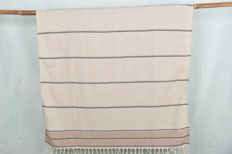 Best spa Turkish towel for luxury home decor, Gifts For Him, Bridal Party Gifts, Best Beach Towel, Turkish Towel USA, 70x36 Linen Striped Towel - 8