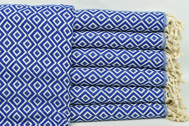 Gift For The Home Decor, Custom Beach Towel, 70x40 Cotton Diamond Towel, Bridesmaid Gifts, Bachelorette Party Decorations, Bachelor Party Favors - 1