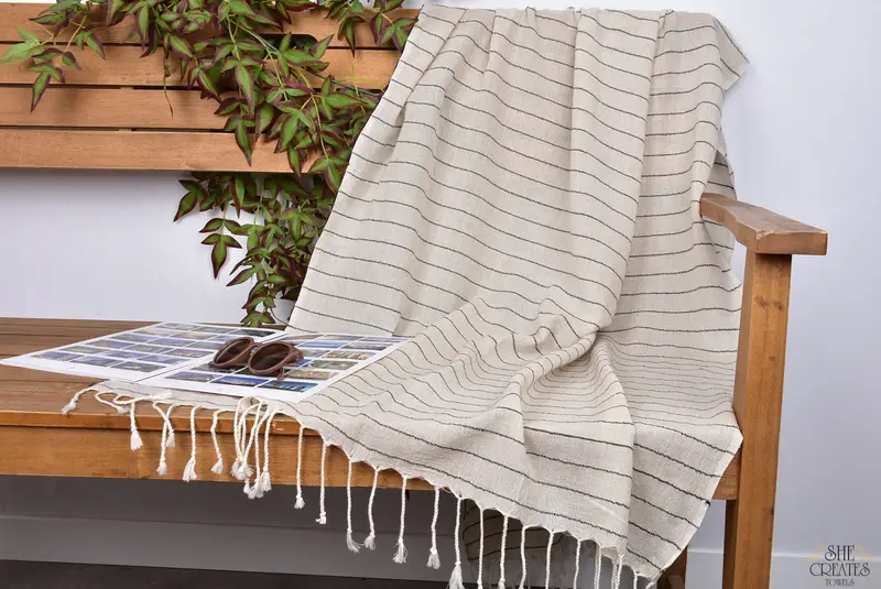 Wedding Gifts Towel, Turkish bath towel, 70x38 Cotton Striped Towel, Mexico Bachelorette Party Gifts, Gift Towel, Lightweight Turkish towel - 3
