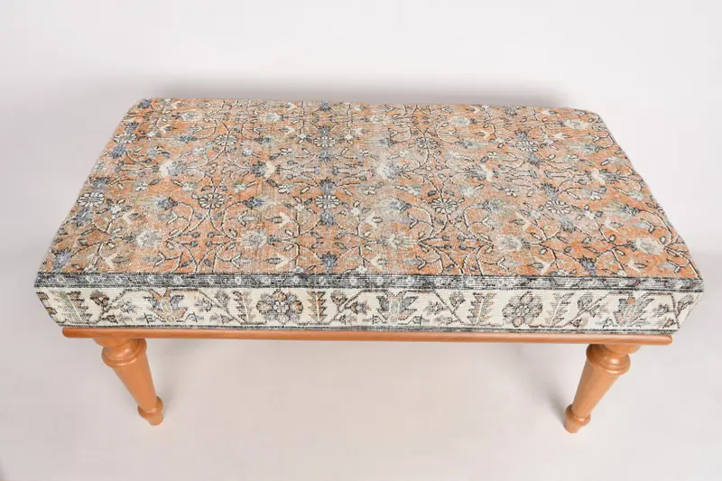 モジュラーキリム風オットマン、ウールブレンドソファセットオットマン