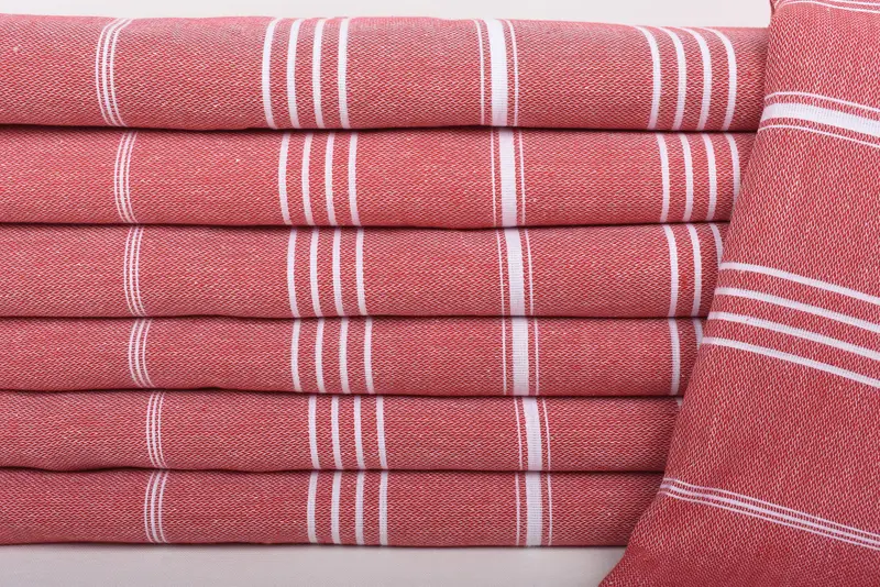 Turkish Blanket Queen, Throw Blanket, Personalize Gift, Housewarming Gift, Organic Throw, Bachelorette Party Favors, 88x60 Cotton Striped Towel - 2