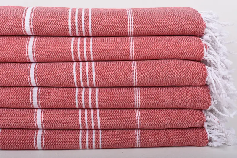 Turkish Blanket Queen, Throw Blanket, Personalize Gift, Housewarming Gift, Organic Throw, Bachelorette Party Favors, 88x60 Cotton Striped Towel - 3