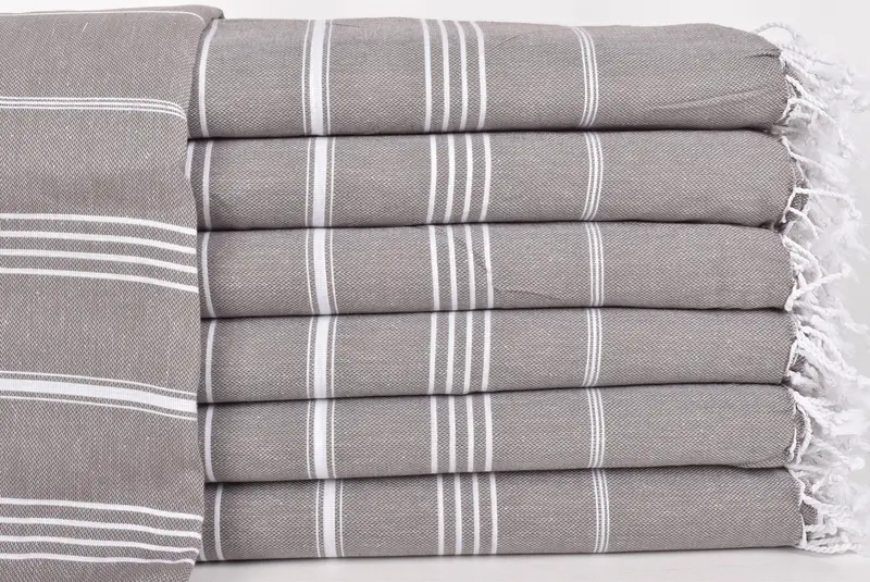 Valentines Day Gift For Him, 88x60 Cotton Striped Towel, Turkish Cotton Throw Blanket, Wedding Favors, Woven Blanket, Decorative Blanket - 2