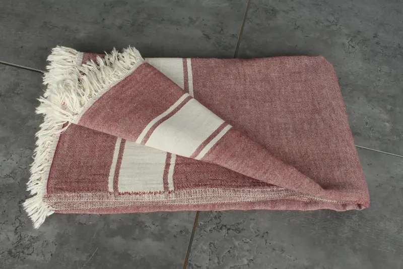 Bridal Shower Gift, Bachelorette Party Favors, 70x60 Cotton Striped Towel, Oversized Beach Towel, Monogram Blanket, Customized Throw Blankets - 3