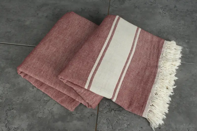 Bridal Shower Gift, Bachelorette Party Favors, 70x60 Cotton Striped Towel, Oversized Beach Towel, Monogram Blanket, Customized Throw Blankets - 5