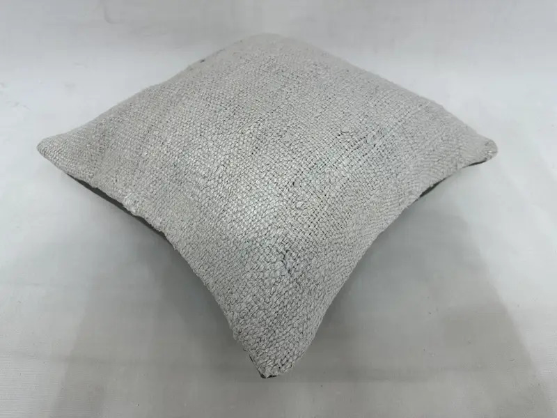 Traditional Pillow Cover, Home Decor Pillow, 16x16 White Cushion, Handmade Cushion, Vintage Kilim Throw Pillow, Ethnical Kilim Rug Pillow, Pillow - 6