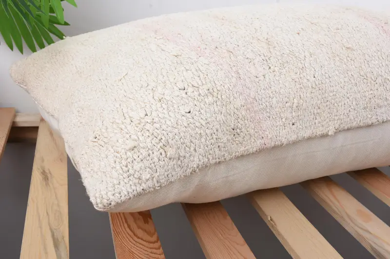 Antique Pillows, 16x36 White Cushion Case, Pillow Cover, Boho Pillow Sham Cover, Luxury Pillow Sham, Turkish Kilim Pillow, Ethnic Pillow Cover - 6