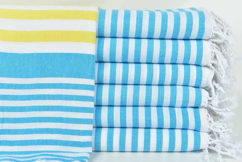 Home Decor Gifts, Home Decor Towel, 68x36 Cotton Striped Towel, Luxury Turkish Bath Towel, Decorative Towel, Custom Gift, Embroidered Towel - 1