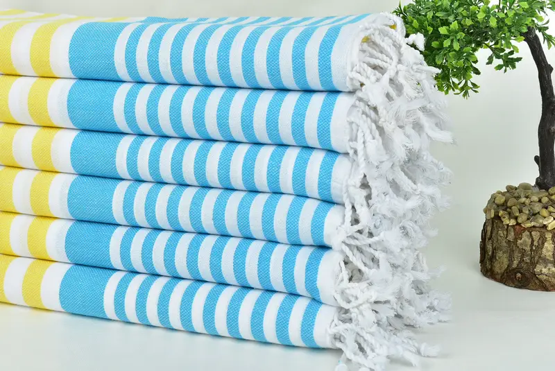 Home Decor Gifts, Home Decor Towel, 68x36 Cotton Striped Towel, Luxury Turkish Bath Towel, Decorative Towel, Custom Gift, Embroidered Towel - 3