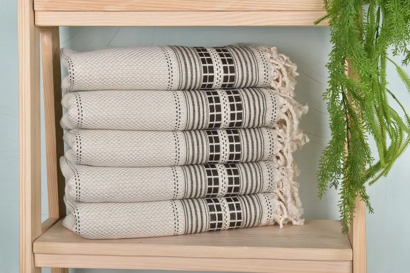 Turkish Beach Towel Personalized, Bridesmaid Favors, Luxury towel, Personalized Gifts, Custom Bath Towel, 68x40 Linen Striped Towel, Hammam towel - 2