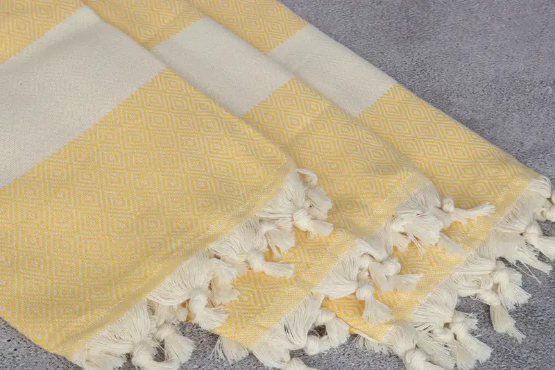 Turkish Towel Set, Bachelorette Party Gift, 70x40 Cotton Diamond Towel, Quick-dry peshtemal, Monogram Towels, Luxury towel, Engagement Gift - 5