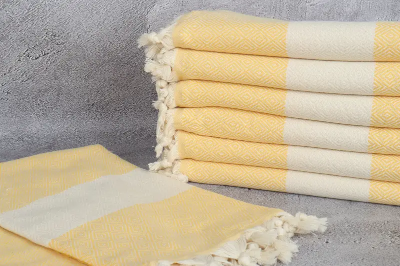 Turkish Towel Set, Bachelorette Party Gift, 70x40 Cotton Diamond Towel, Quick-dry peshtemal, Monogram Towels, Luxury towel, Engagement Gift - 2