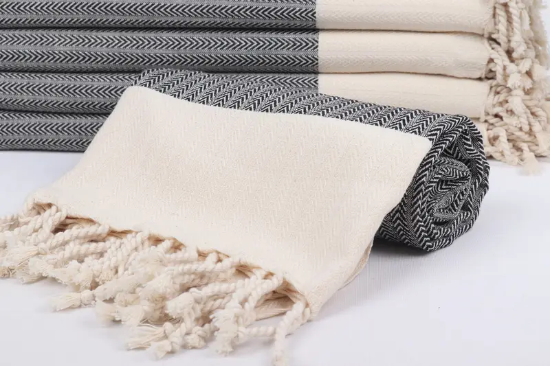 Welcome Wedding Gift, Handwoven Turkish Towel, Bridal Shower Favors, Home Decor Gifts, 68x36 Cotton Palm Design Towel, Spa Towel, Turkish bath towel - 4