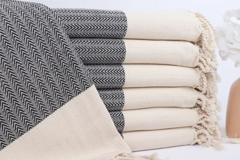 Welcome Wedding Gift, Handwoven Turkish Towel, Bridal Shower Favors, Home Decor Gifts, 68x36 Cotton Palm Design Towel, Spa Towel, Turkish bath towel - 1