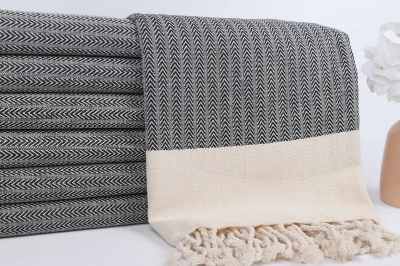 Welcome Wedding Gift, Handwoven Turkish Towel, Bridal Shower Favors, Home Decor Gifts, 68x36 Cotton Palm Design Towel, Spa Towel, Turkish bath towel - 2