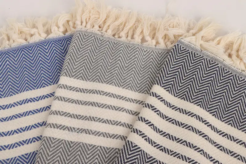 Small Bath Towels, Wedding Gift, Spa Towel, Wedding Gift Kitchen Towel, Xmas Gifts, 40x20 Cotton Striped Towel, Monogrammed Hand Towel, Custom Gifts - 8