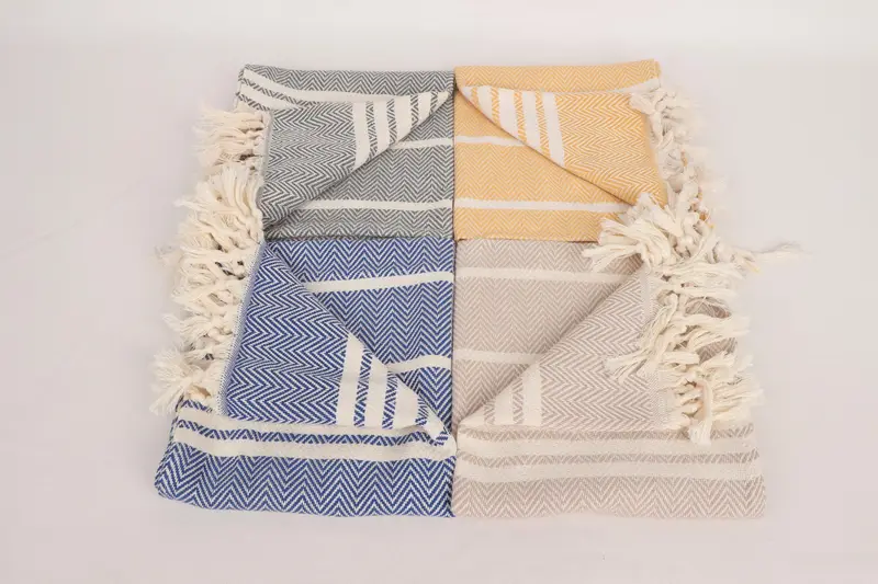 Small Bath Towels, Wedding Gift, Spa Towel, Wedding Gift Kitchen Towel, Xmas Gifts, 40x20 Cotton Striped Towel, Monogrammed Hand Towel, Custom Gifts - 4