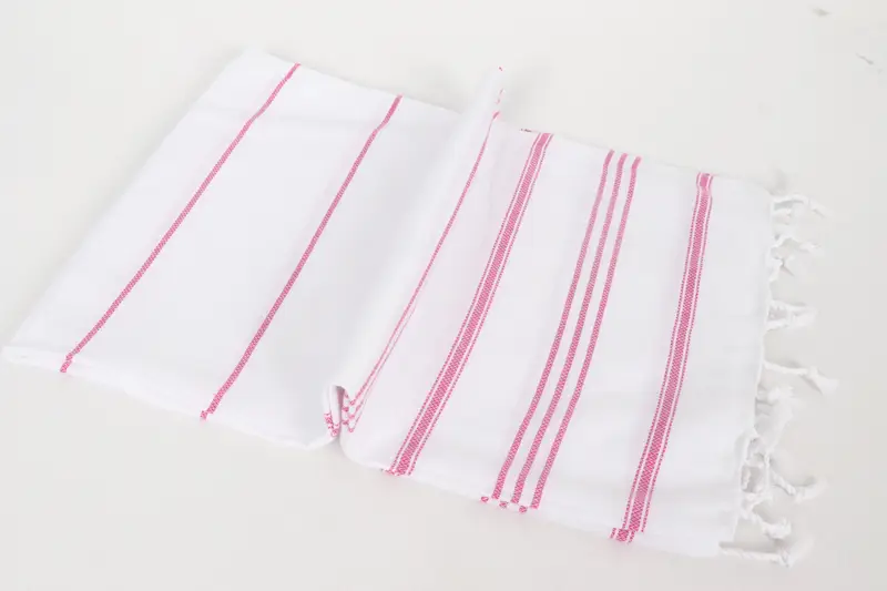 Summer Gift, Turkish Towel Hand Towel, 40x24 Cotton Striped Towel, Embroidery Towel, Turkish Tea Towel, Gift Boxes Tea Towels, Monogram Hand Towel - 6