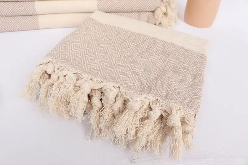 Custom Turkish Towel, 70x40 Cotton Diamond Towel, Monogram Turkish Towel, Bachelorette Party Gifts Bridesmaids, Housewarming Gift, Personalised Gift - 5