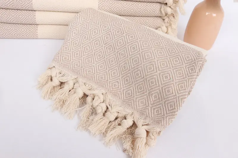 Custom Turkish Towel, 70x40 Cotton Diamond Towel, Monogram Turkish Towel, Bachelorette Party Gifts Bridesmaids, Housewarming Gift, Personalised Gift - 4