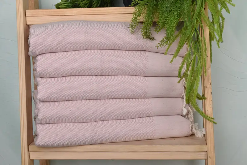 Polka Dot Hand Towel Pink Cotton Dish Towel, 24x44 Inches