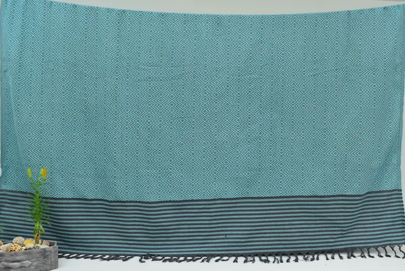 Halloween Gifts, 104x80 Cotton Diamond Towel, Organic Throw, Girl Trip Party Favor, Boho Throw Blankets, Turkish Blanket, Throw Blanket Couch - 8