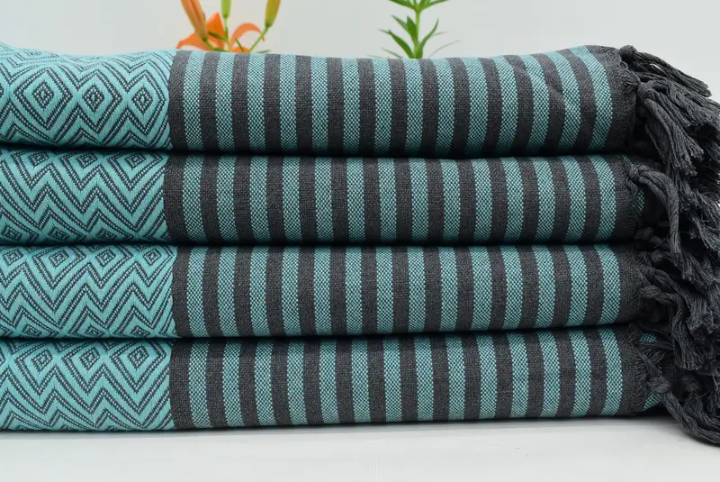 Halloween Gifts, 104x80 Cotton Diamond Towel, Organic Throw, Girl Trip Party Favor, Boho Throw Blankets, Turkish Blanket, Throw Blanket Couch - 1