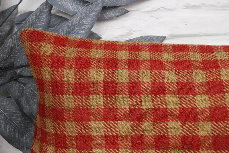 12x24 Red Pillow Cover, Vintage Pillow, Cushion, Bench Pillow Sham, Patio Pillow, Aztec Pillow, Pillow for Sofa, Home Decor Pillow, Couch Cushion - 2