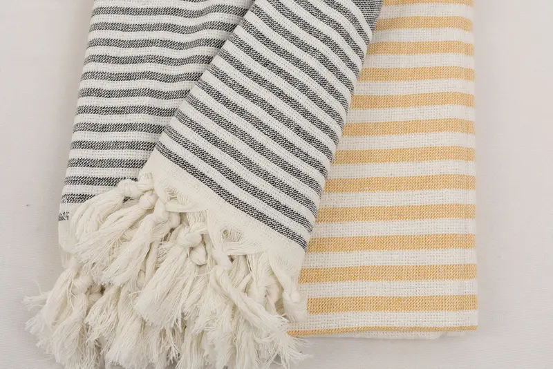 68x40 Cotton Striped Terry Towel, Bath towel, Large Turkish Towel, Home Gift, Luxury Turkish beach towel for summer vacation, Gifts For Him - 6