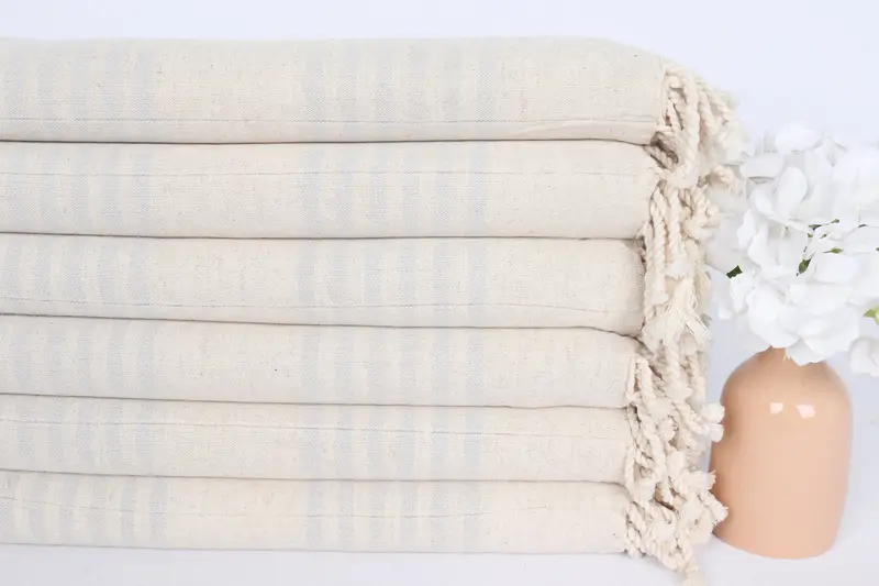 Wedding Towel, Turkish towel bulk order for wedding gifts, Custom Towel, Gift For Him, Xmas Gifts, Peshtemal Towel, 70x40 Linen Striped Towel - 3