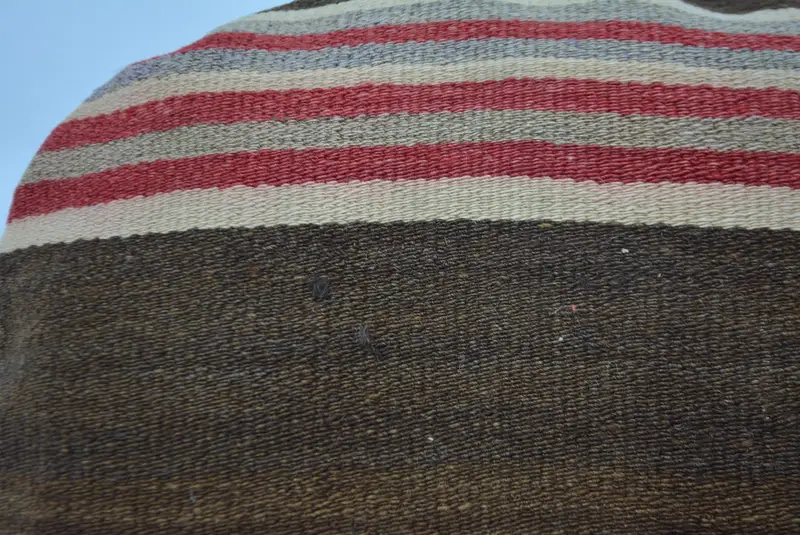 Pillow Cover, 20x20 Brown Pillow Case, Turkish Kilim Pillow, Cotton Cushion Case, Vintage Kilim Pillow, Boho Throw Pillow, Boho Pillow Sham Cover - 2
