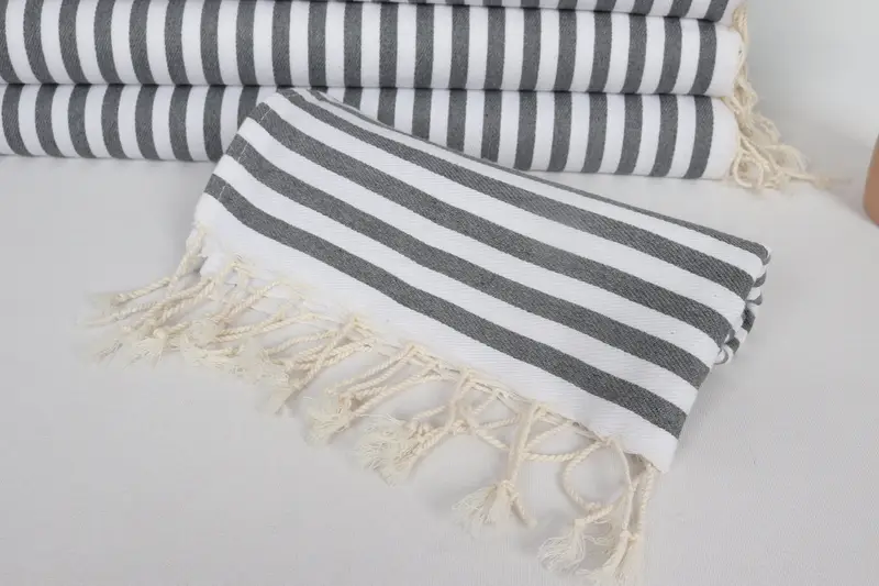 Maid Of Honor Gift, 40x18 Cotton Striped Towel, Personalized Gift, First Wedding Anniversary Gift, Small Bath Towels, Personalized Dish Towel - 4